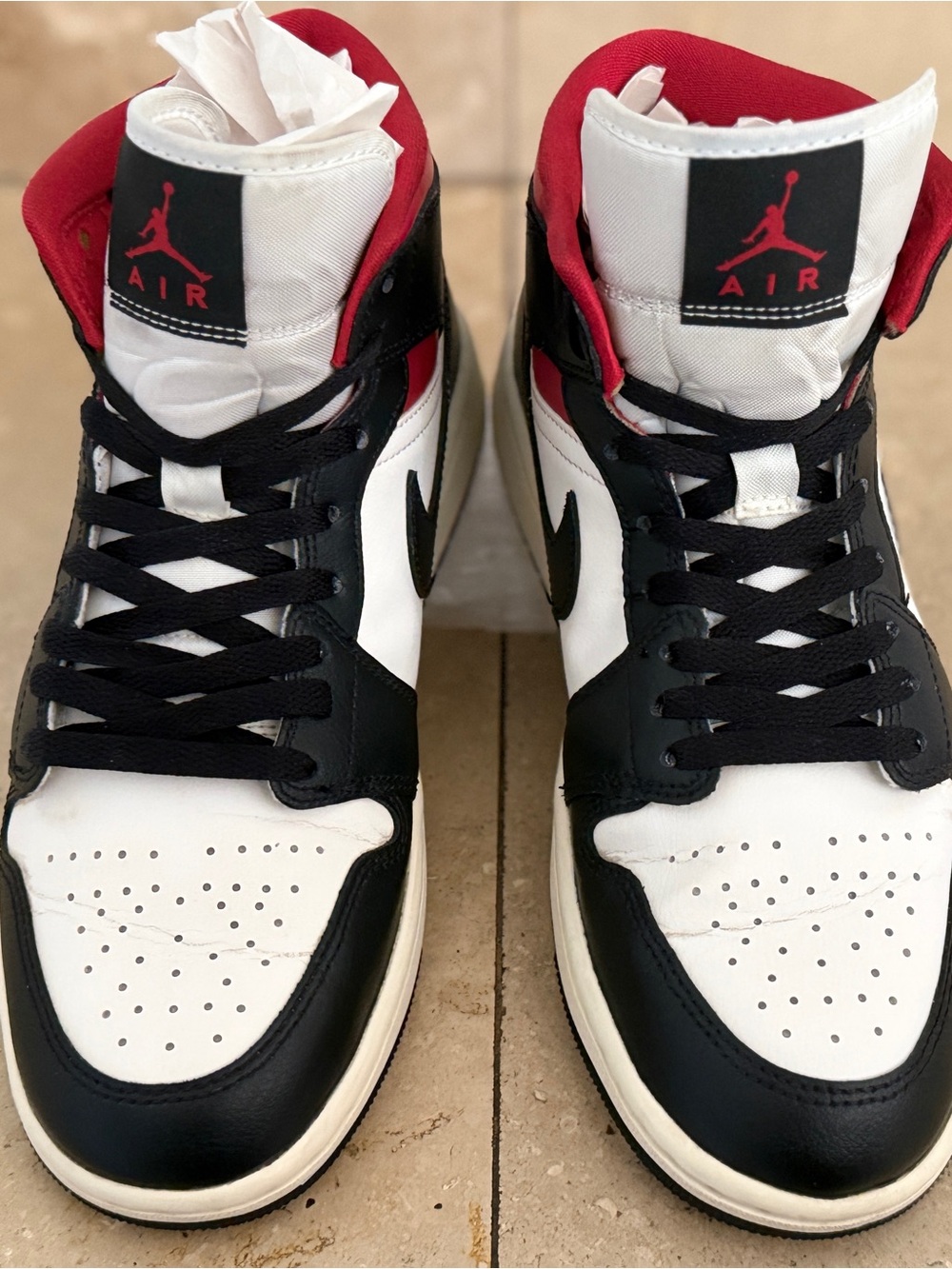 Nike Air Jordan 1 Mid “Black / White / Gym Red”